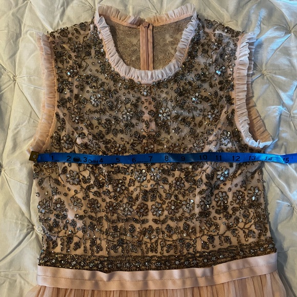 Needle & Thread Beaded pink tulle gown - Picture 7 of 10